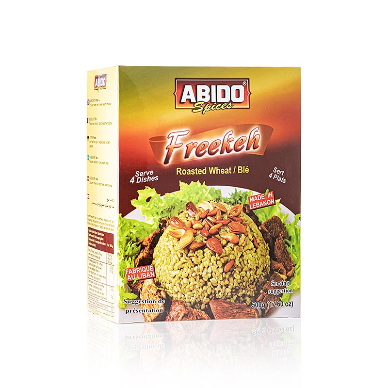 Freekeh (Farik, Frikeh, Firik) grüner, gerösteter Weizen, Abido, 500 g ...