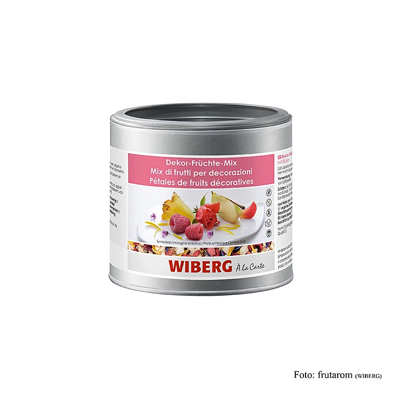 Wiberg Dekor Früchte Mix, mit Blüten (269339), 50 g | BOS FOOD Onlineshop