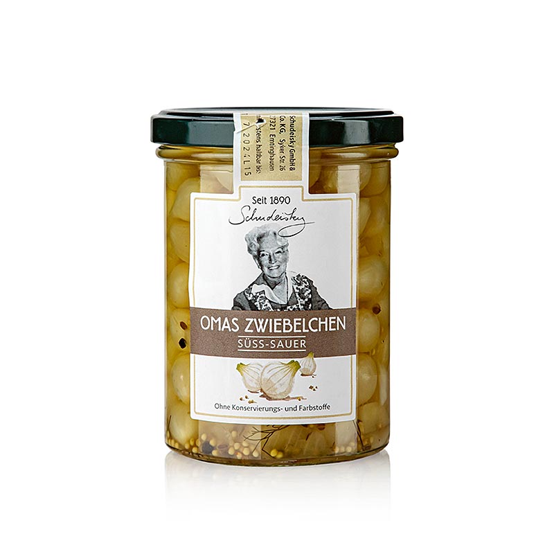 Omas Zwiebelchen, süß-sauer eingelegt, Schudeisky, 400 g | BOS FOOD ...