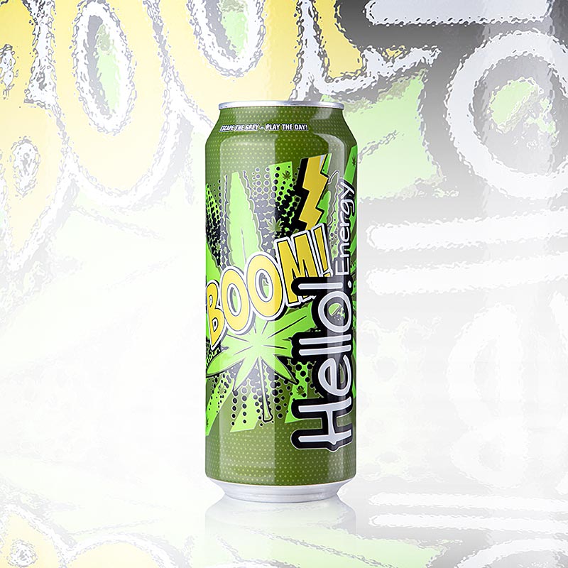 Hello Energy Drink HEMP, koffeinhaltig, 500 ml BOS FOOD