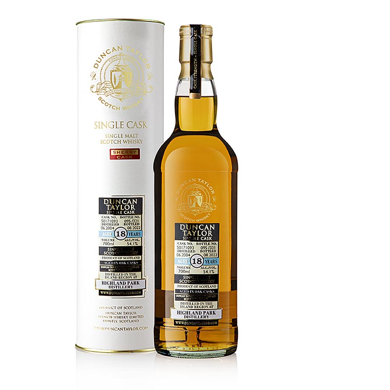 ml J., Malt Onlineshop Taylor FOOD Orkney, Whisky 700 54,1% | Single Duncan 18 BOS Park Highland vol.,